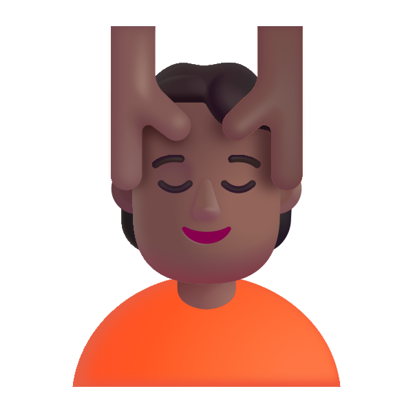 Person Getting Massage Color Medium Dark