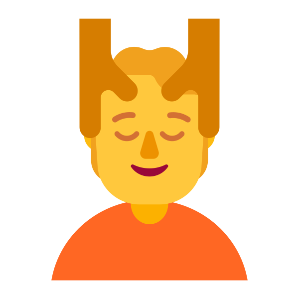 Person Getting Massage Flat Default Vector