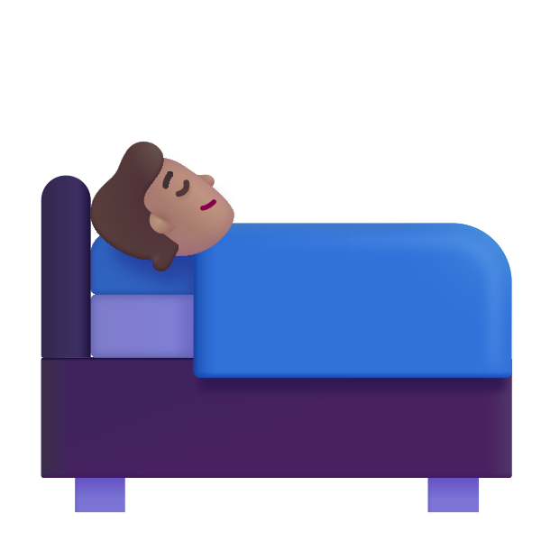 Person In Bed Color Medium