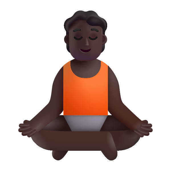 Person In Lotus Position Color Dark