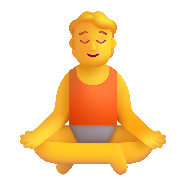 Person In Lotus Position Color Default Vector