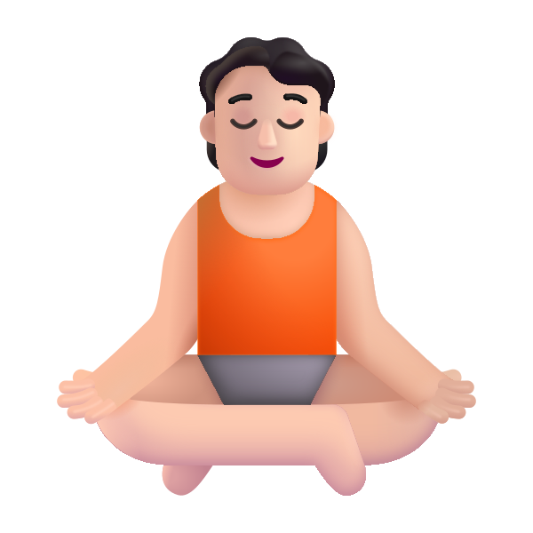 Person In Lotus Position Color Light