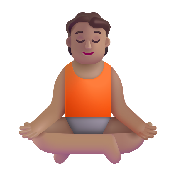 Person In Lotus Position Color Medium Vector
