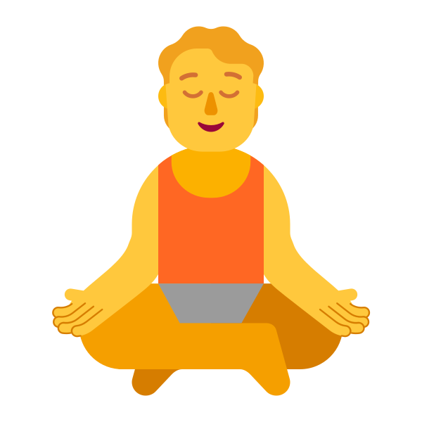 Person In Lotus Position Flat Default Vector