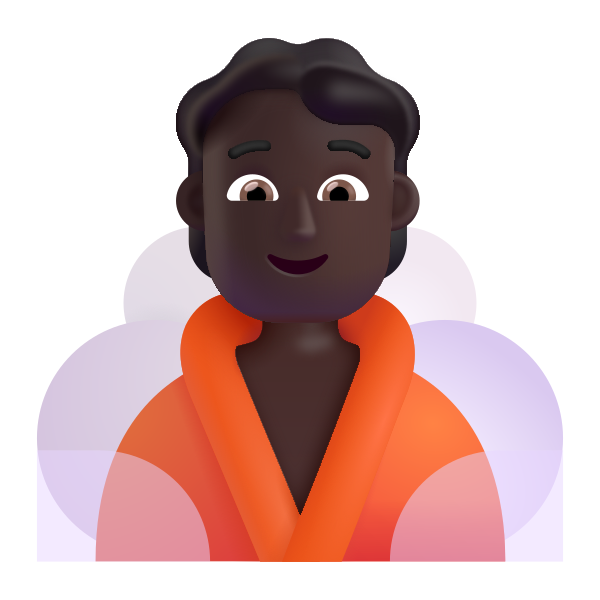 Person In Steamy Room Color Dark Vector