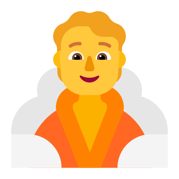 Person In Steamy Room Flat Default Vector