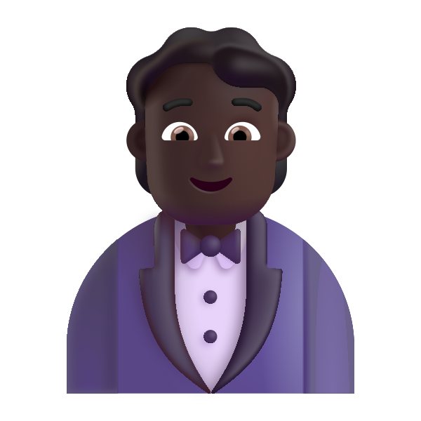 Person In Tuxedo Color Dark Vector