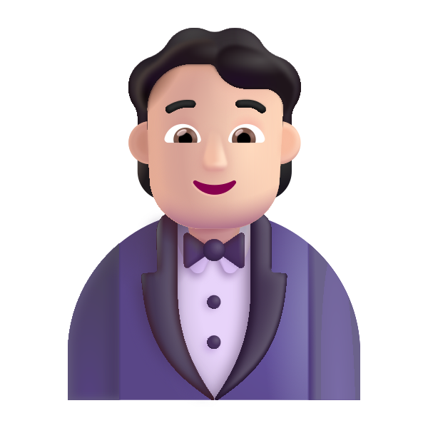 Person In Tuxedo Color Light