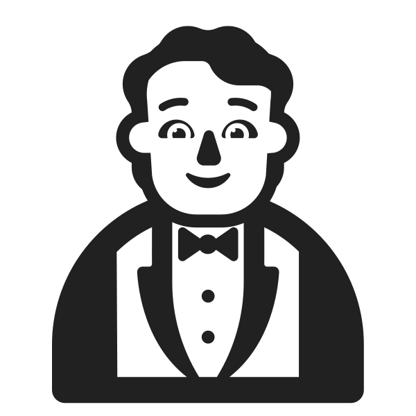Person In Tuxedo High Contrast Default