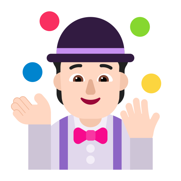 Person Juggling Flat Light