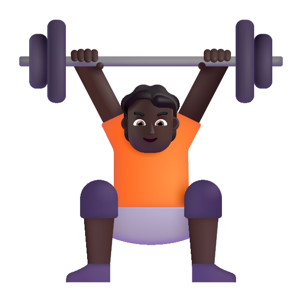 Person Lifting Weights Color Dark