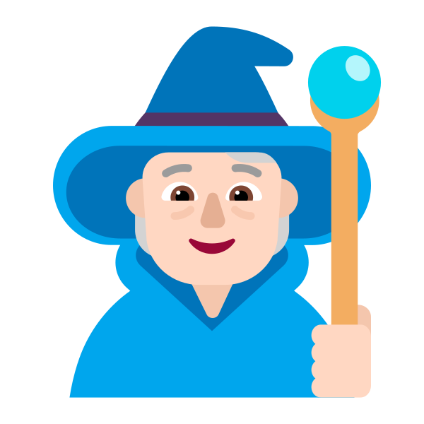 Person Mage Flat Light Vector