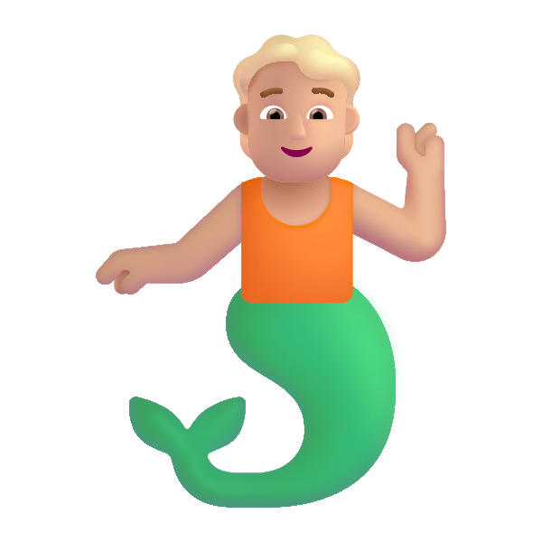 Person Merpeople Color Medium Light Vector