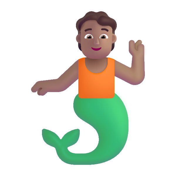 Person Merpeople Color Medium Vector