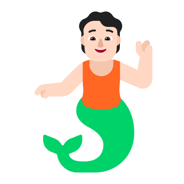 Person Merpeople Flat Light Vector