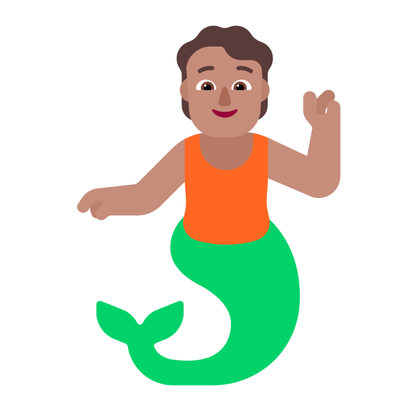 Person Merpeople Flat Medium Vector