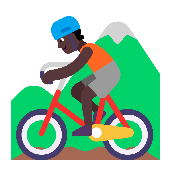 Person Mountain Biking Flat Dark
