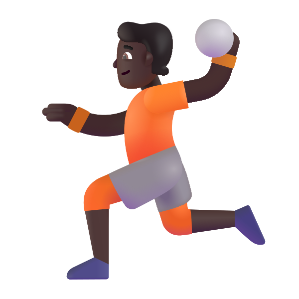 Person Playing Handball Color Dark