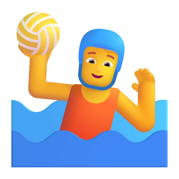 Person Playing Water Polo Color Default