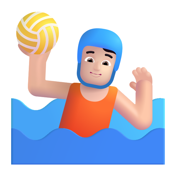 Person Playing Water Polo Color Light