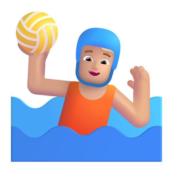 Person Playing Water Polo Color Medium Light