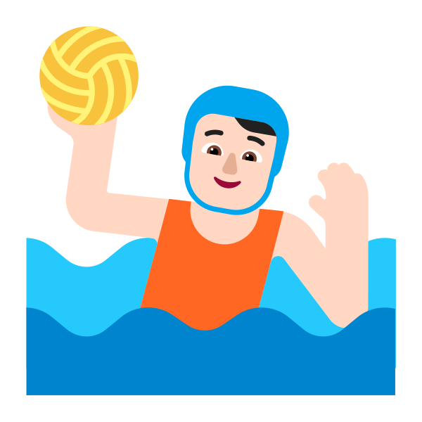 Person Playing Water Polo Flat Light