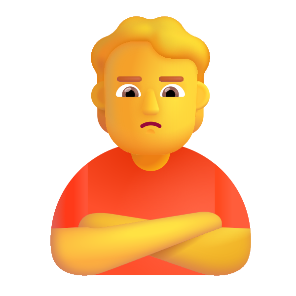Person Pouting Color Default Vector