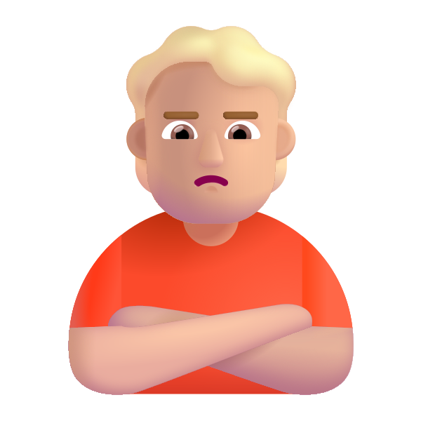 Person Pouting Color Medium Light