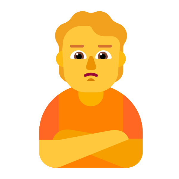 Person Pouting Flat Default
