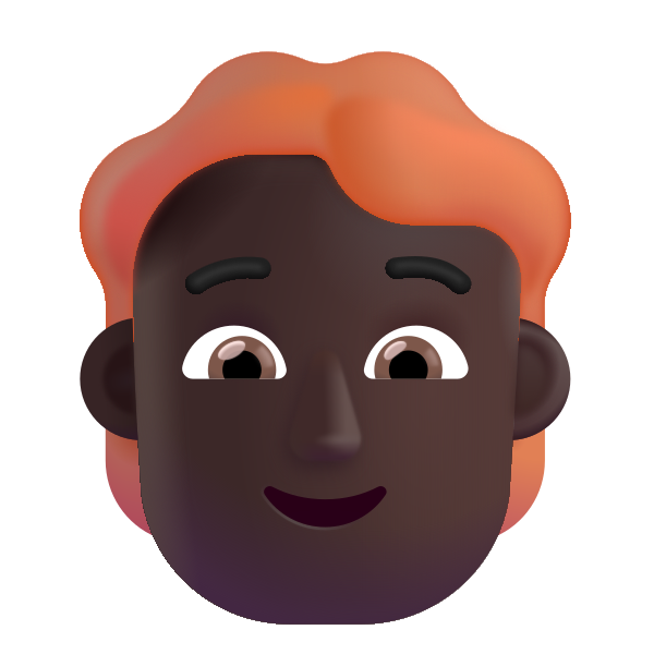 Person Red Hair Color Dark