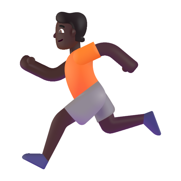 Person Running Color Dark Vector