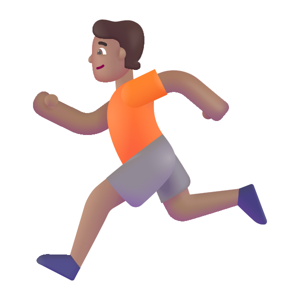 Person Running Color Medium