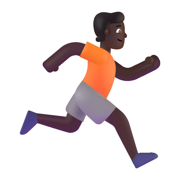 Person Running Facing Right Color Dark