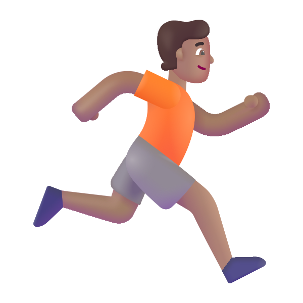 Person Running Facing Right Color Medium Vector