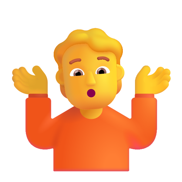 Person Shrugging Color Default Vector