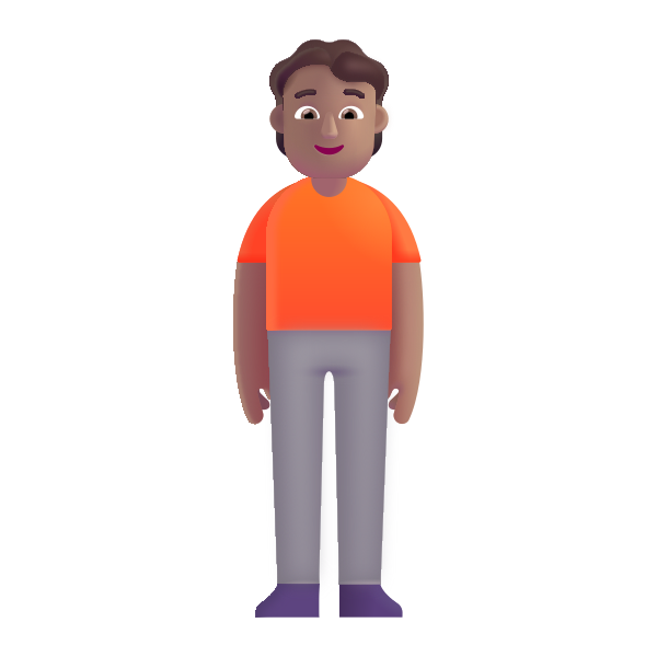Person Standing Color Medium Vector