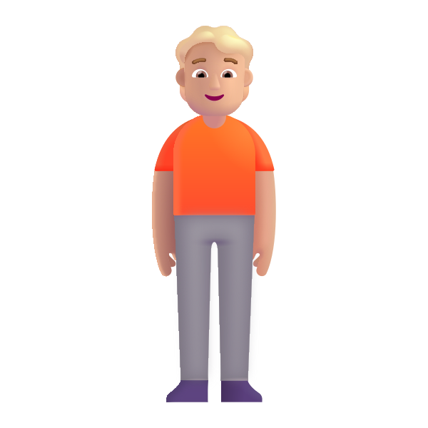 Person Standing Color Medium Light