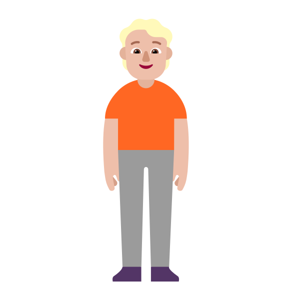 Person Standing Flat Medium Light