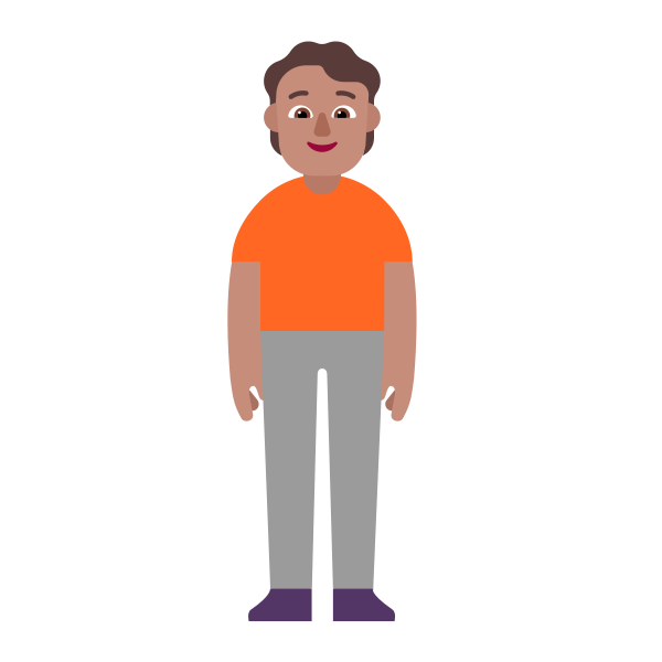 Person Standing Flat Medium