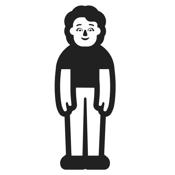 Person Standing High Contrast Default