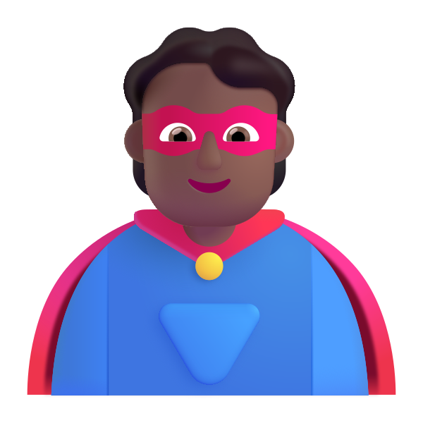 Person Superhero Color Medium Dark
