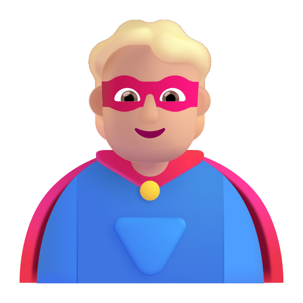 Person Superhero Color Medium Light