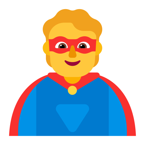 Person Superhero Flat Default Vector