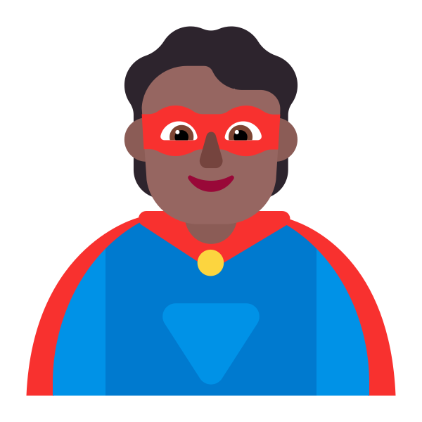 Person Superhero Flat Medium Dark Vector