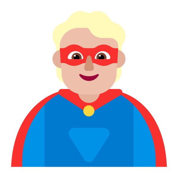 Person Superhero Flat Medium Light Vector