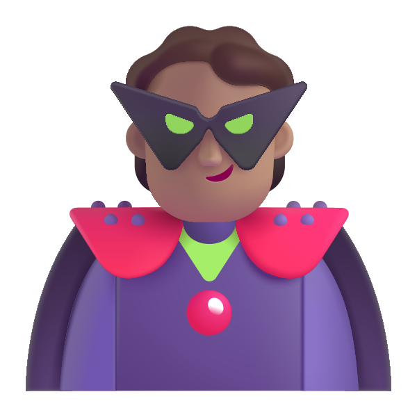 Person Supervillain Color Medium