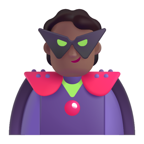 Person Supervillain Color Medium Dark Vector