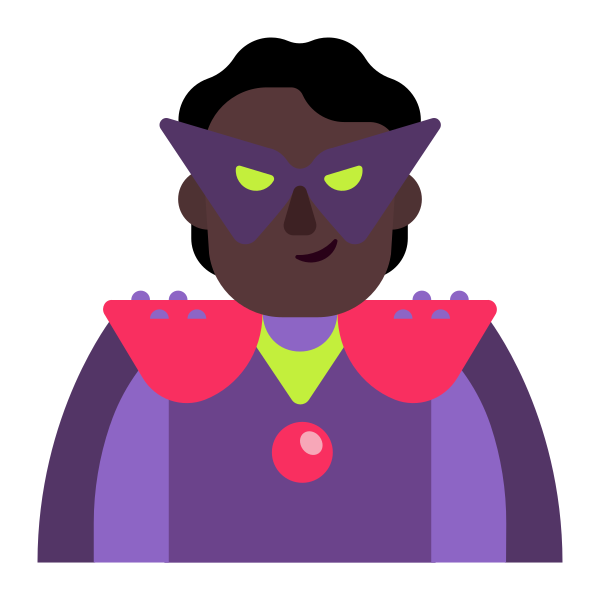 Person Supervillain Flat Dark