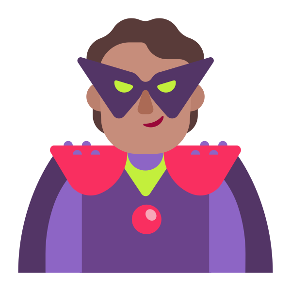 Person Supervillain Flat Medium Vector