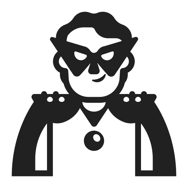 Person Supervillain High Contrast Default